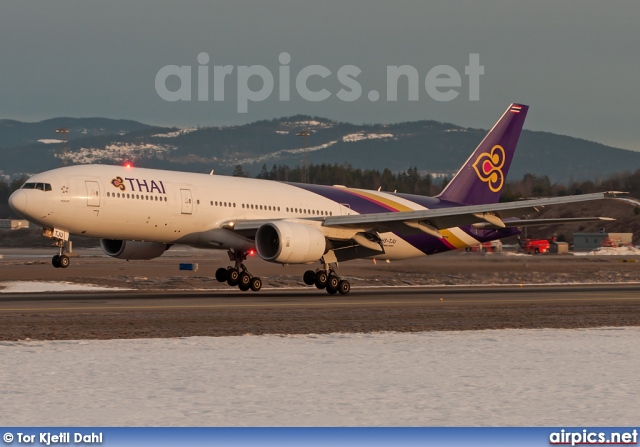 HS-TJU, Boeing 777-200ER, Thai Airways