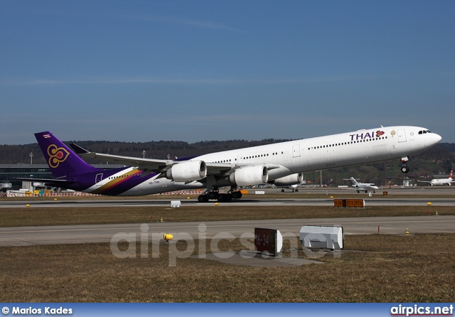 HS-TND, Airbus A340-600, Thai Airways