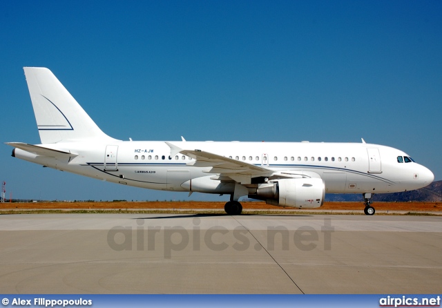 HZ-AJW, Airbus A319-100CJ, Private