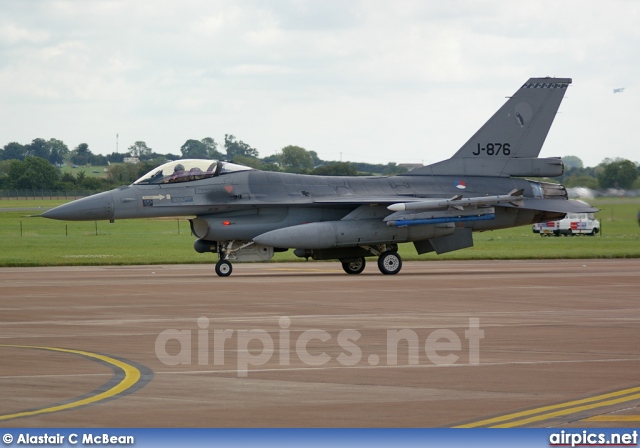 J-876, Lockheed F-16AM Fighting Falcon, Royal Netherlands Air Force