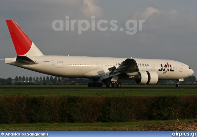 JA705J, Boeing 777-200ER, Japan Airlines