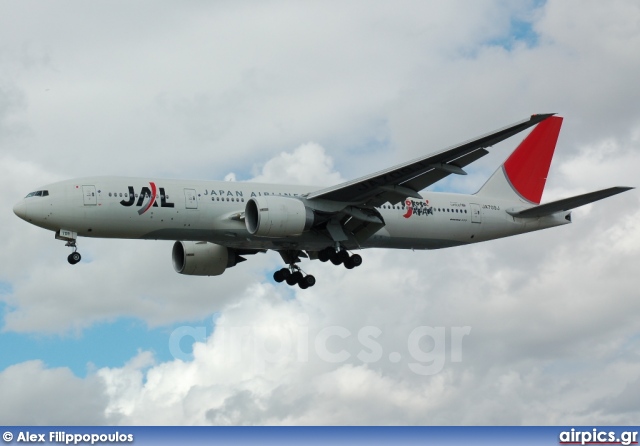 JA709J, Boeing 777-200ER, Japan Airlines