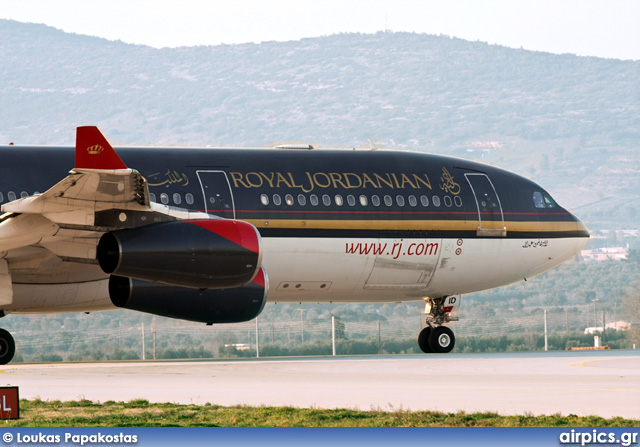 JY-AID, Airbus A340-200, Royal Jordanian