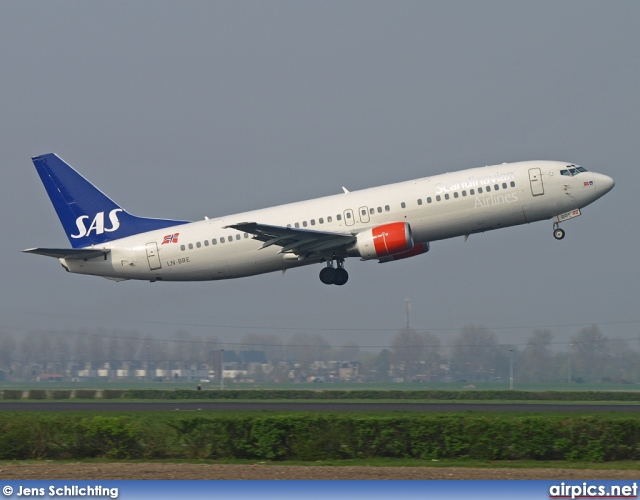 LN-BRE, Boeing 737-400, Scandinavian Airlines System (SAS)