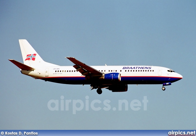 LN-BRI, Boeing 737-400, Braathens Aviation