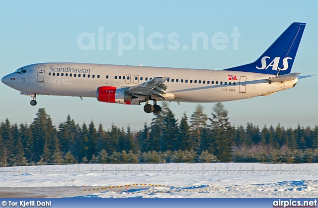 LN-BRQ, Boeing 737-400, Scandinavian Airlines System (SAS)