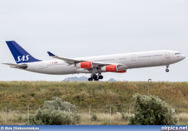 LN-RKP, Airbus A340-300, Scandinavian Airlines System (SAS)