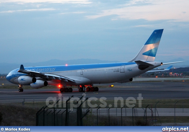 LV-CSX, Airbus A340-300, Aerolineas Argentinas