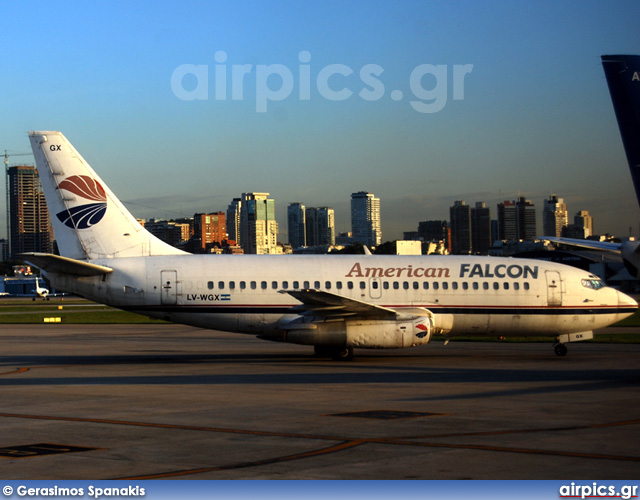 LV-WGX, Boeing 737-200Adv, American Falcon