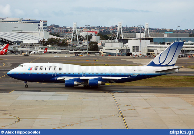 N199UA, Boeing 747-400, United Airlines