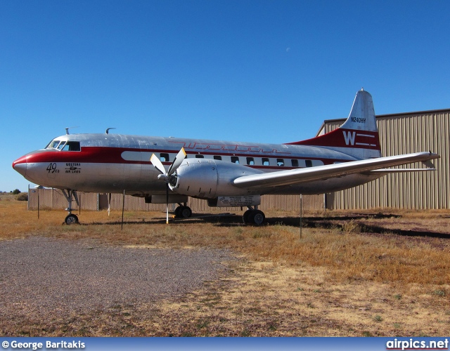 N240HH, Convair 240-1, Western Airlines