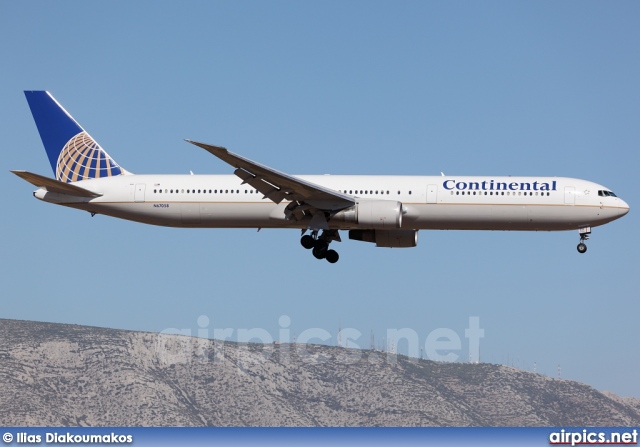 N67058, Boeing 767-400ER, Continental Airlines