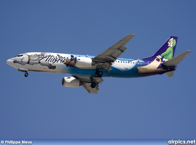 N705AS, Boeing 737-400, Alaska Airlines