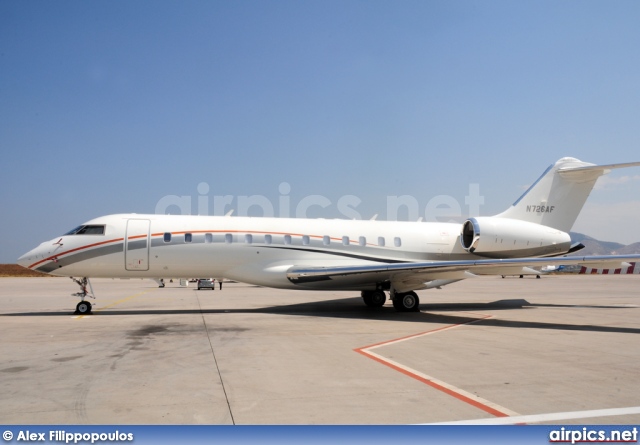 N726AF, Bombardier Global 5000, Private