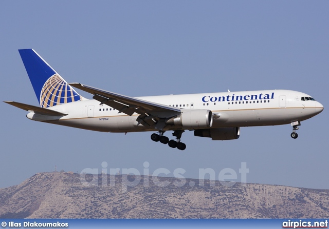 N73152, Boeing 767-200ER, Continental Airlines