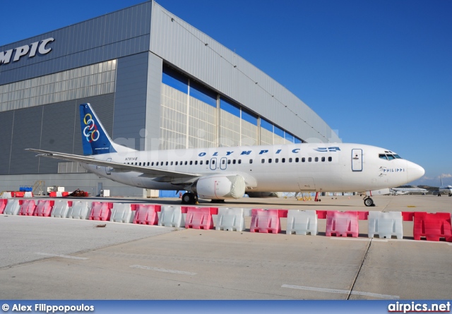 N761AS, Boeing 737-400, Olympic Airlines