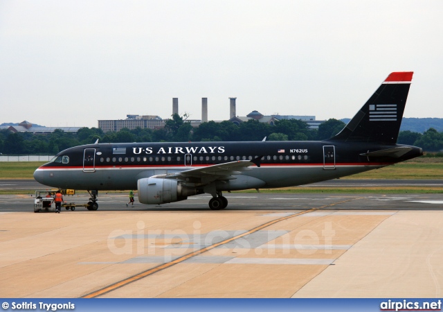 N762US, Airbus A319-100, US Airways