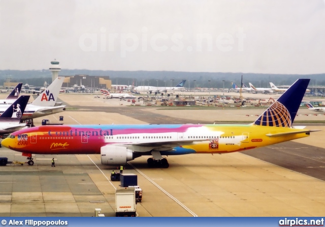 N77014, Boeing 777-200ER, Continental Airlines