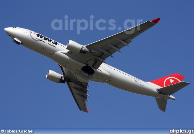 N860NW, Airbus A330-200, Northwest Airlines