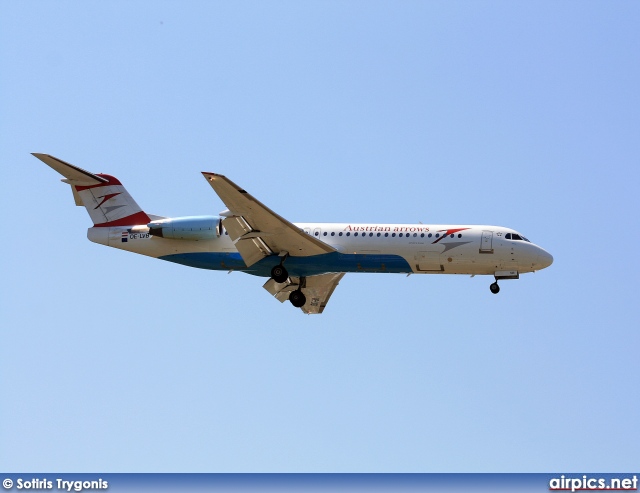 OE-LVB, Fokker F100, Austrian Arrows (Tyrolean Airways)