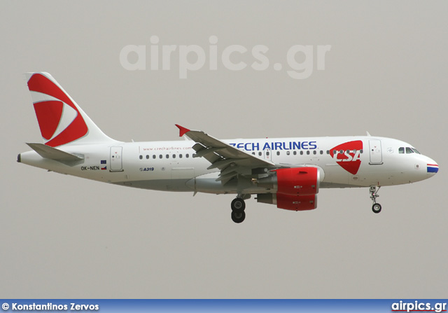 OK-NEN, Airbus A319-100, CSA Czech Airlines