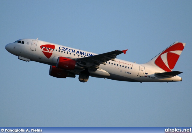 OK-NEP, Airbus A319-100, CSA Czech Airlines