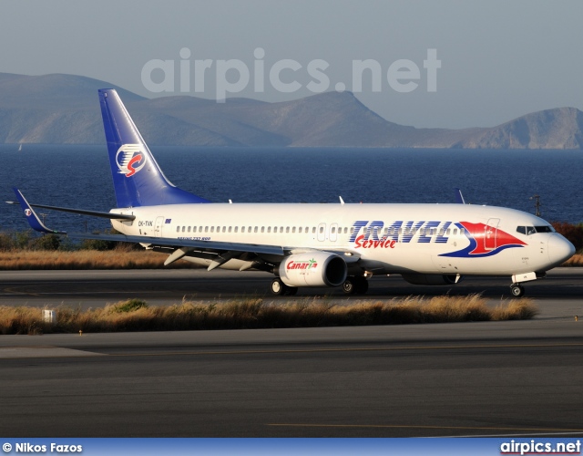 OK-TVK, Boeing 737-800, Travel Service (Czech Republic)