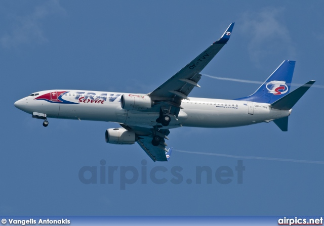 OK-TVV, Boeing 737-800, Travel Service (Czech Republic)