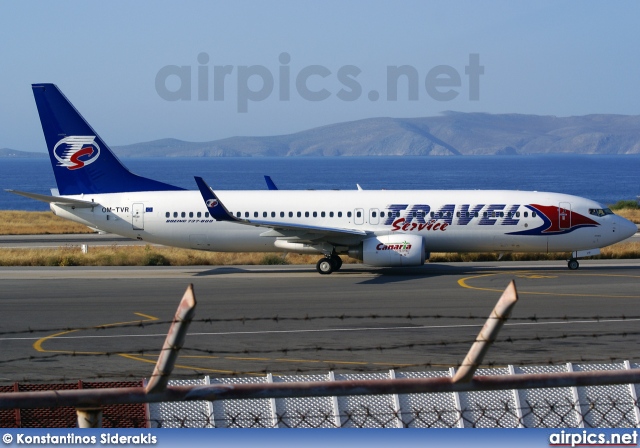 OM-TVR, Boeing 737-800, Travel Service (Slovakia)