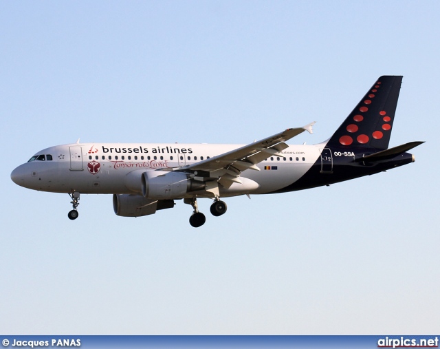 OO-SSA, Airbus A319-100, Brussels Airlines