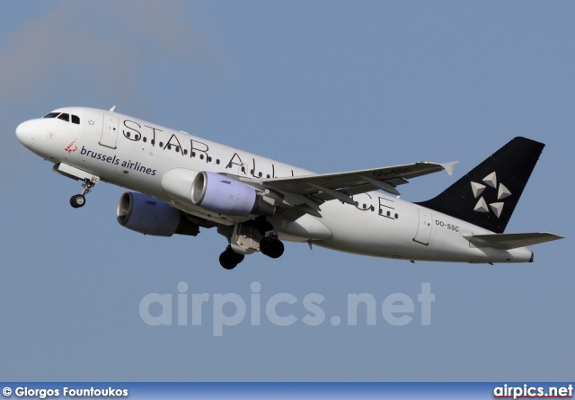 OO-SSC, Airbus A319-100, Brussels Airlines