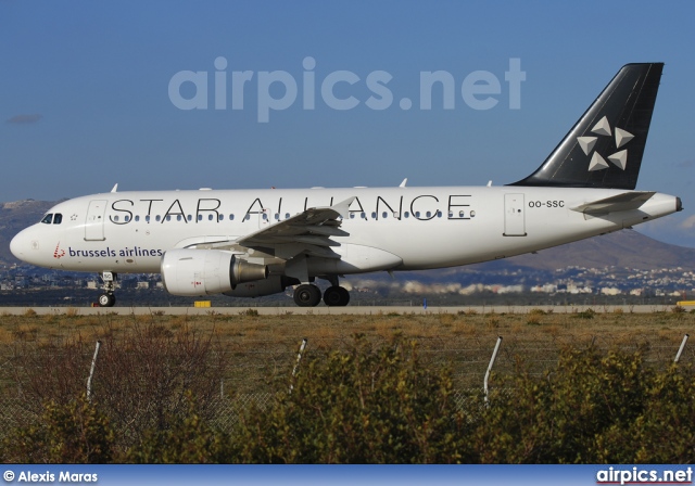 OO-SSC, Airbus A319-100, Brussels Airlines