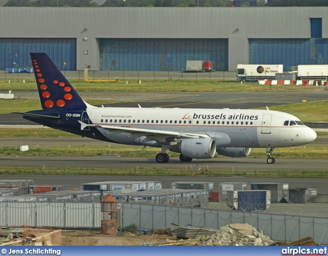 OO-SSM, Airbus A319-100, Brussels Airlines