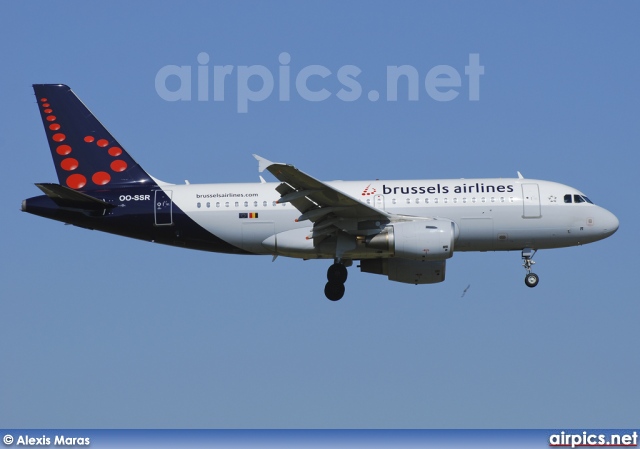 OO-SSR, Airbus A319-100, Brussels Airlines