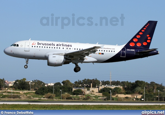 OO-SSR, Airbus A319-100, Brussels Airlines