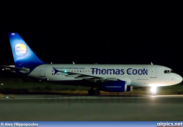 OO-TCS, Airbus A319-100, Thomas Cook Airlines (Belgium)