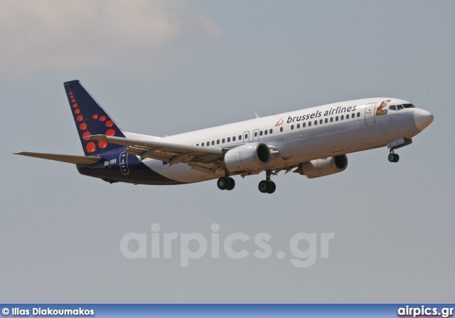 OO-VBR, Boeing 737-400, Brussels Airlines