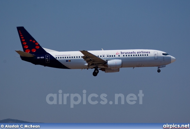 OO-VES, Boeing 737-400, Brussels Airlines