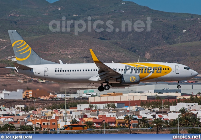 OY-PSB, Boeing 737-800, Primera Air Scandinavia