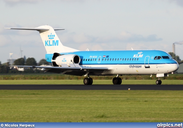 PH-WXA, Fokker 70, KLM Cityhopper