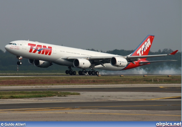 PT-MSL, Airbus A340-500, TAM Linhas Aereas