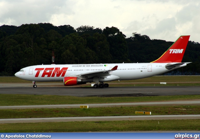 PT-MVL, Airbus A330-200, TAM Linhas Aereas