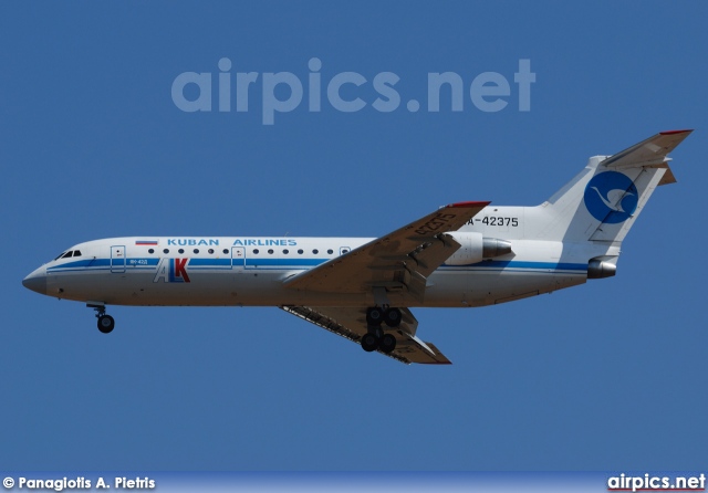 RA-42375, Yakovlev Yak-42-D, Kuban Airlines