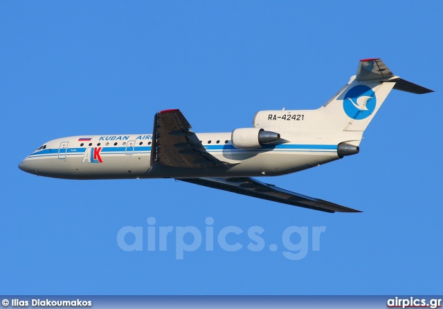 RA-42421, Yakovlev Yak-42-D, Kuban Airlines