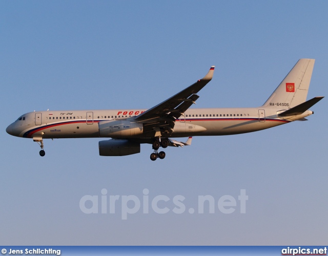 RA-64506, Tupolev Tu-214, Rossiya Airlines