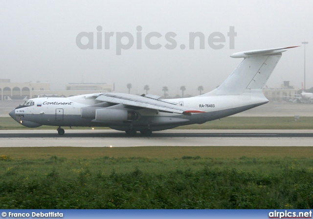 RA-76403, Ilyushin Il-76-TD, Air Company Continent