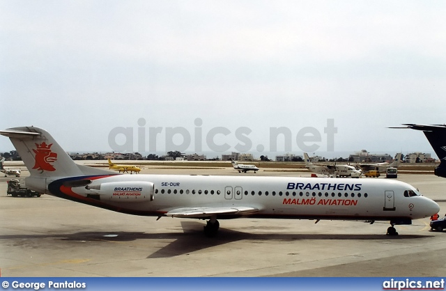 SE-DUR, Fokker F100, Braathens Malmo Aviation