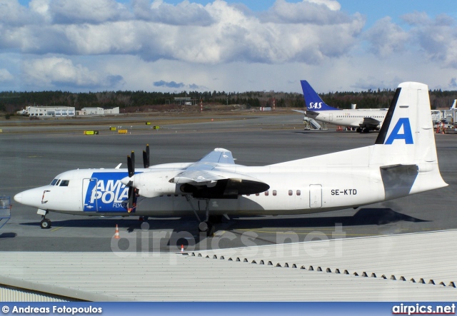 SE-KTD, Fokker 50, Amapola Flyg