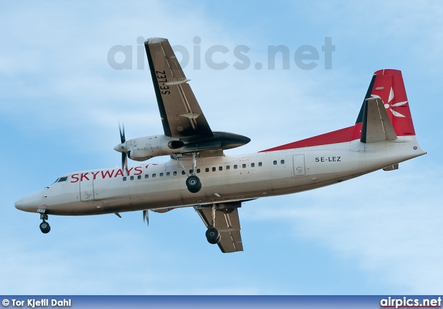 SE-LEZ, Fokker 50, Skyways