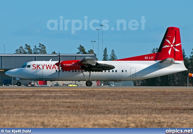 SE-LIT, Fokker 50, Skyways